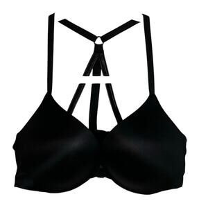 Victoria’s Secret So Obsessed Push Up Bra Front Close Racerback Pearls Sz 34C